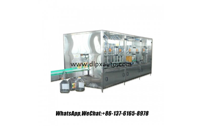 全自動高精度油瓶自動貼標(biāo)灌裝機(jī)